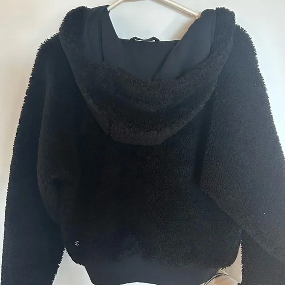 lululemon athletica Black Teddy Fleece Hoodie Jacket - Picture 2 of 4